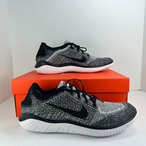 Nike Free Rn Flyknit 2018 Mens Running Shoes Black 942838-101 NEW Multi Sz